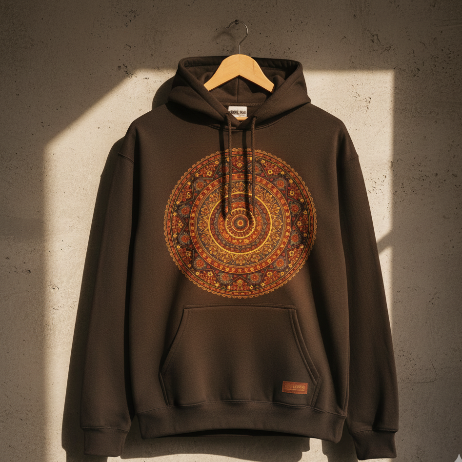 Balochi Heritage Mandala Hoodie -   Barehoods  Pullover