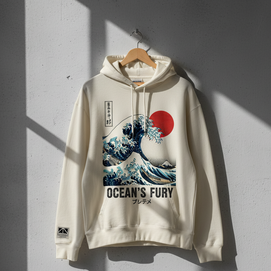 Ocean's Fury Wave Hoodie