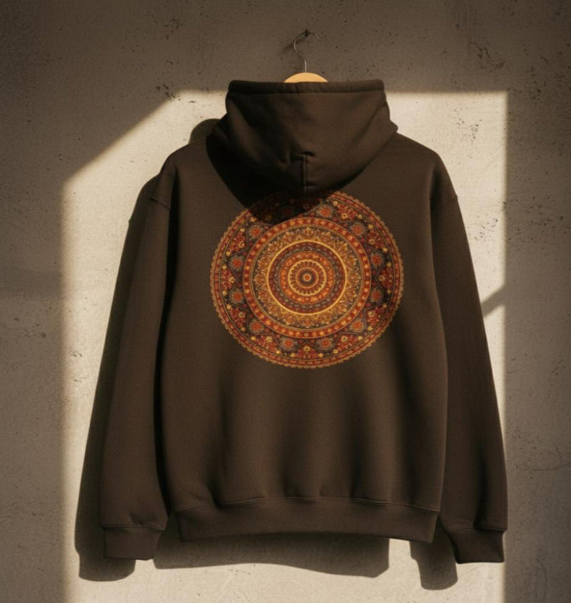Balochi Heritage Mandala Hoodie -   Barehoods  Pullover