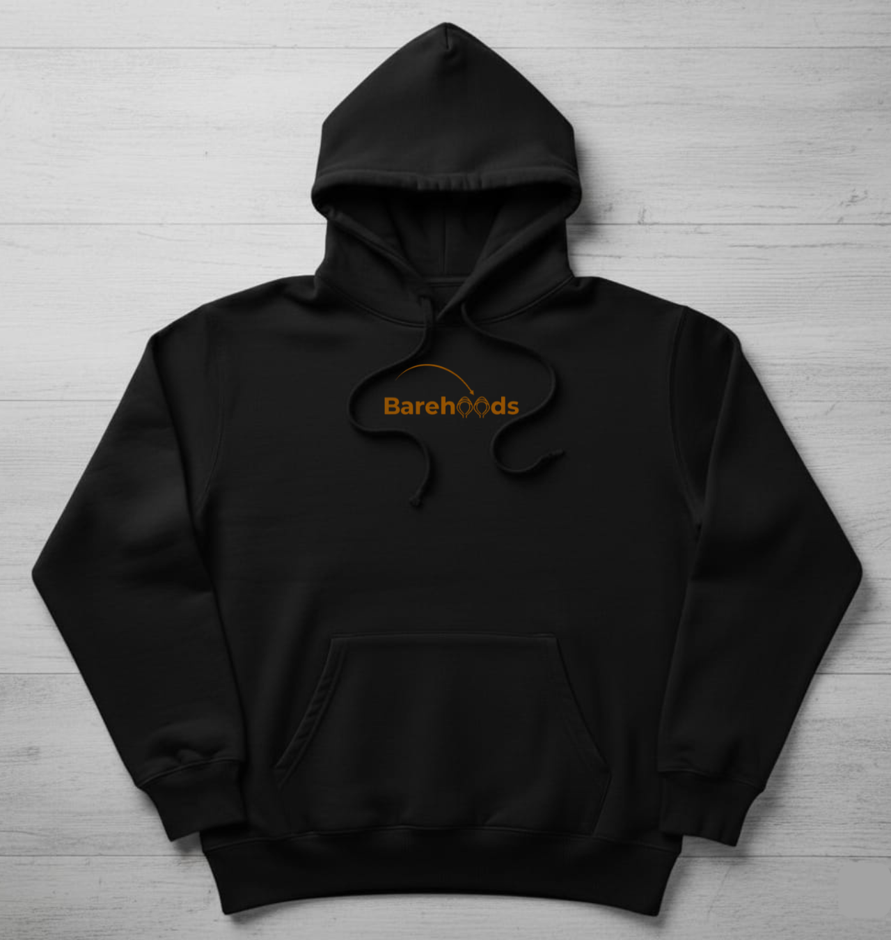 Chinar Leaf Black Hoodie - Kashmiri Autumn Harud