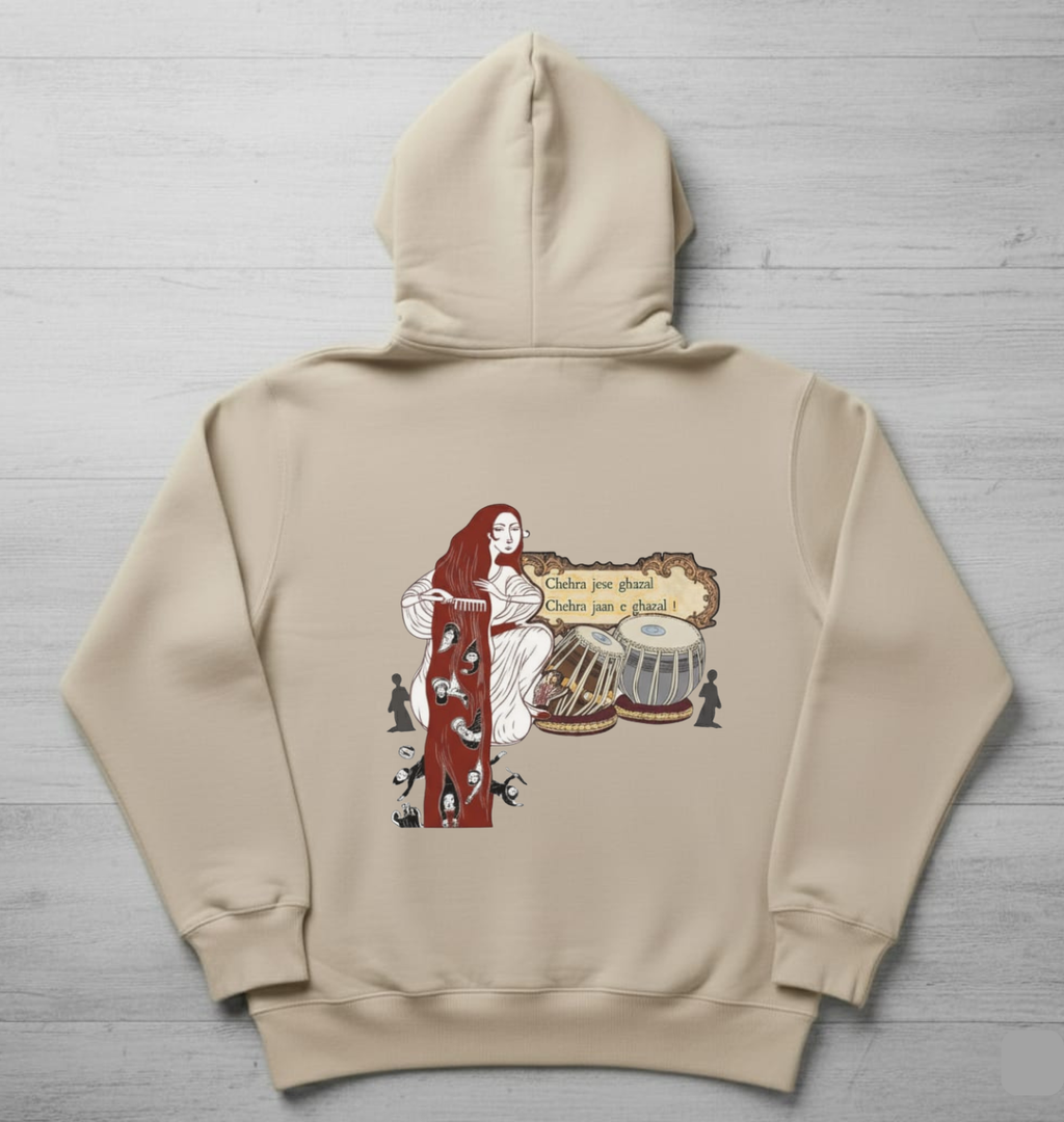 Ghazal & Tabla Music Art Hoodie